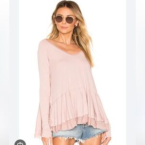 Free‎ People NEW WITH TAGS Tangerine Tunic Shirt small boho oversized staple